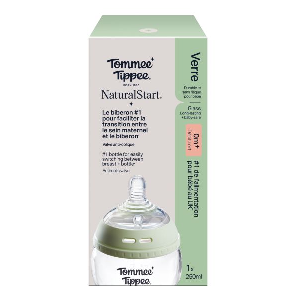 Biberon anti-colique Natural Start en verre  250ml