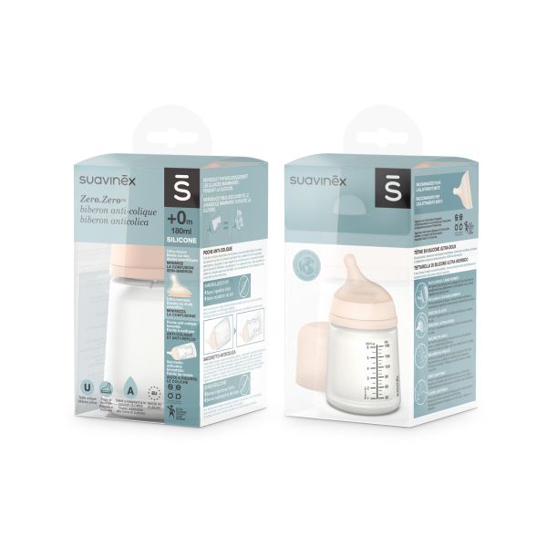 Biberon 180 ml anti-colique spécial allaitement Zerø.Zerø Fair