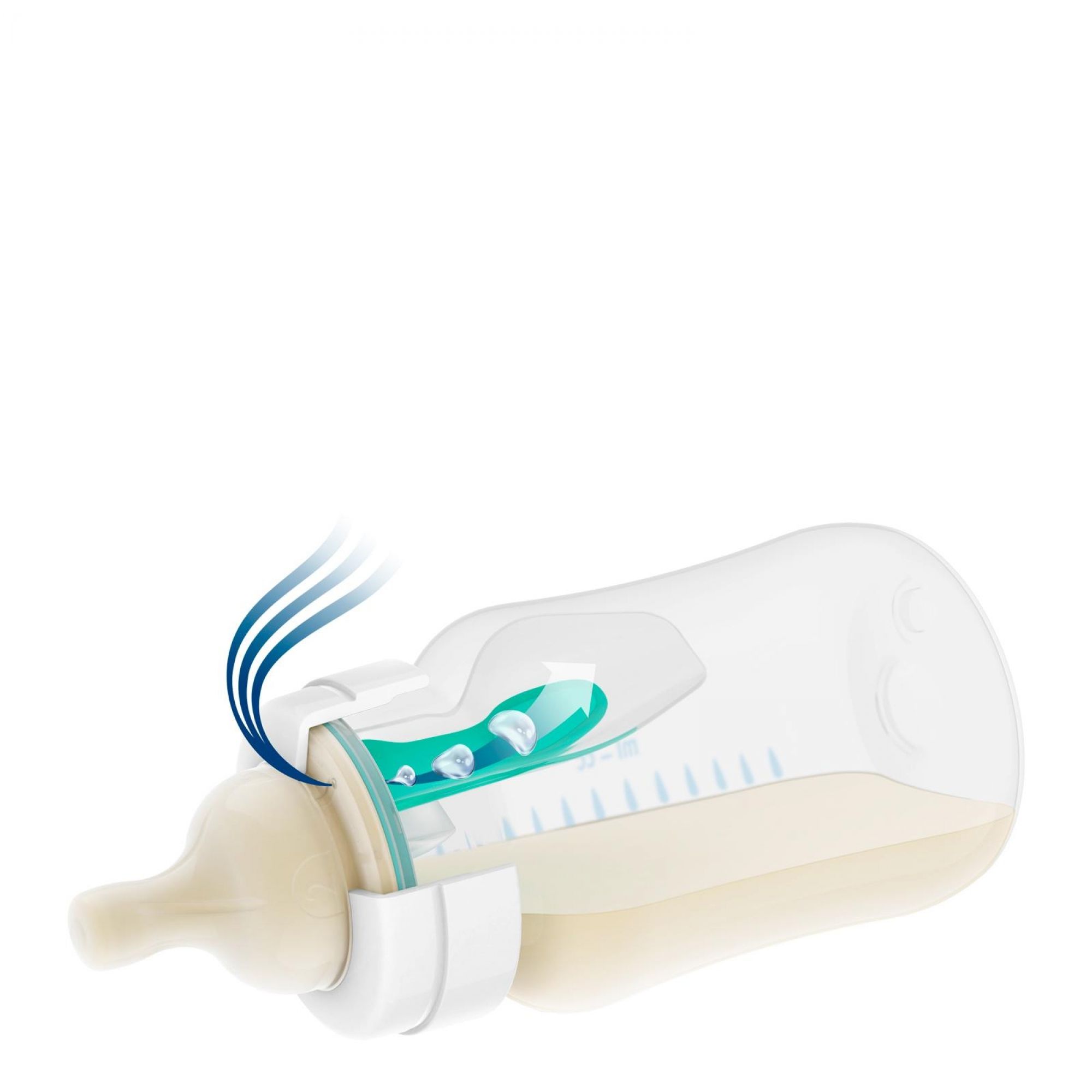 Kit Biberons Philips Avent AirFree - 4 Biberons 125 Ml + Sucette + Goupillon - 0-12 Mois