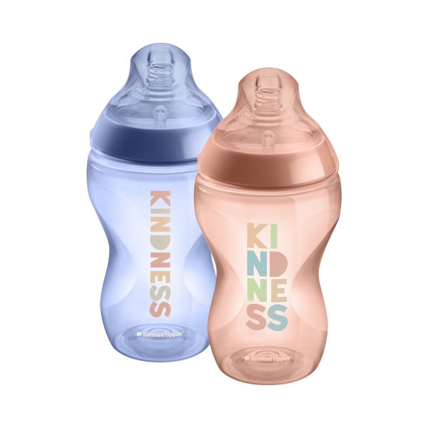 Lot De 2 Biberons Deco Fille Closer To Nature 340ml Made In Bebe