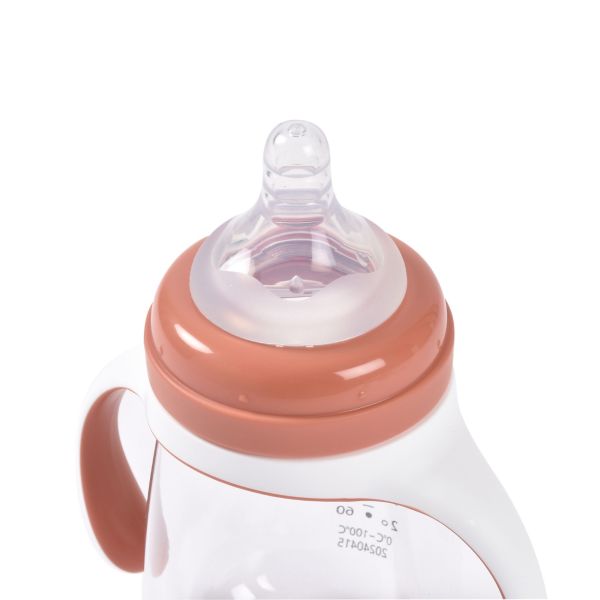 Biberon d’apprentissage bébé 2 en 1 210 ml Terracotta