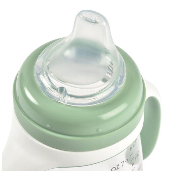 Biberon d’apprentissage bébé 2 en 1 210 ml Vert sauge