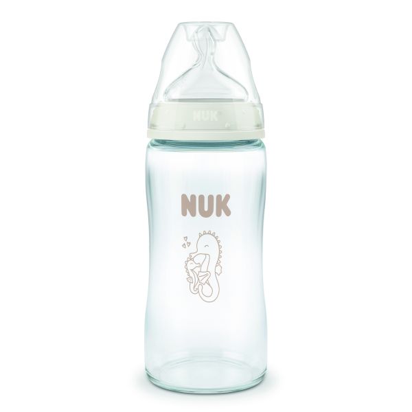 Biberon First Choice+ verre 240 ml silicone 3m+ M Hippocampe
