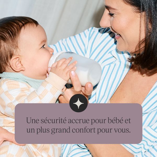 Lot de 2 biberons verre bébé silicone anti-colique 260 ml