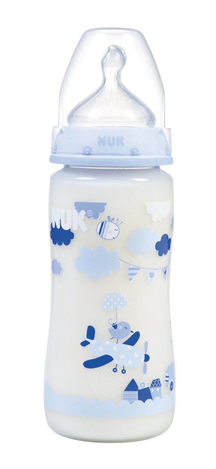 Nuk Biberon silicone 300 ml bleu First Choice Made In Bébé