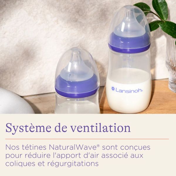 Biberon avec tétine NaturalWave 240ml