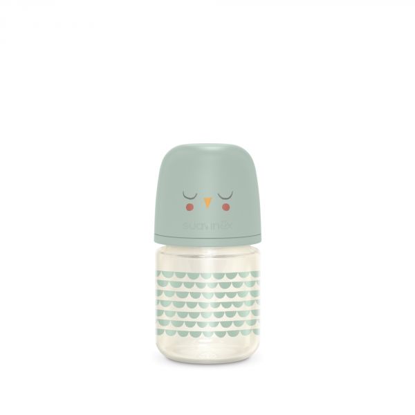 Biberon verre 120ml avec tétine SXPro S bonhomia vert