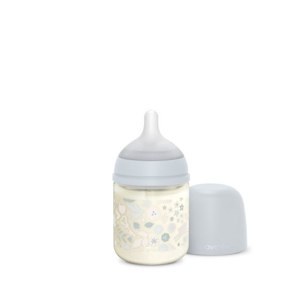 Biberon verre 120 ml avec tétine SX Pro S Wonderland Bleu