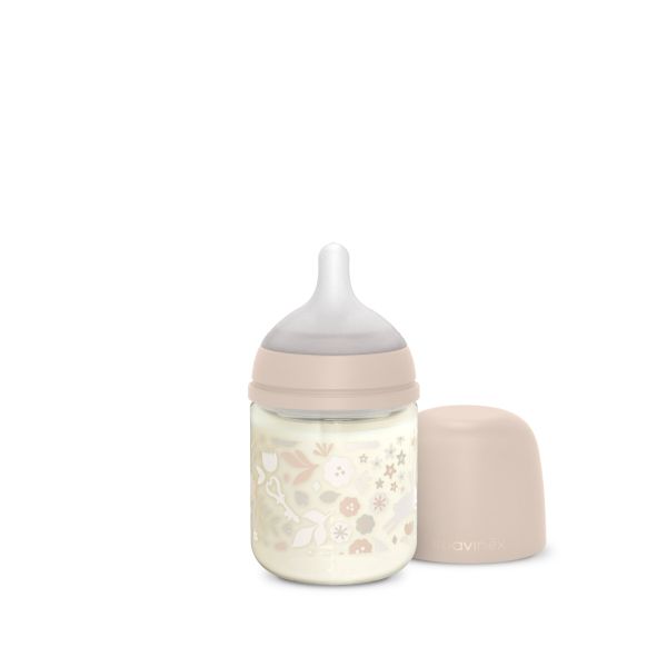 Biberon verre 120 ml avec tétine SX Pro S Wonderland Rose