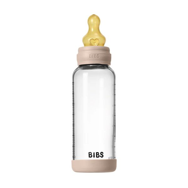 Biberon en verre Anti colique 240 ml Blush + tétine Latex