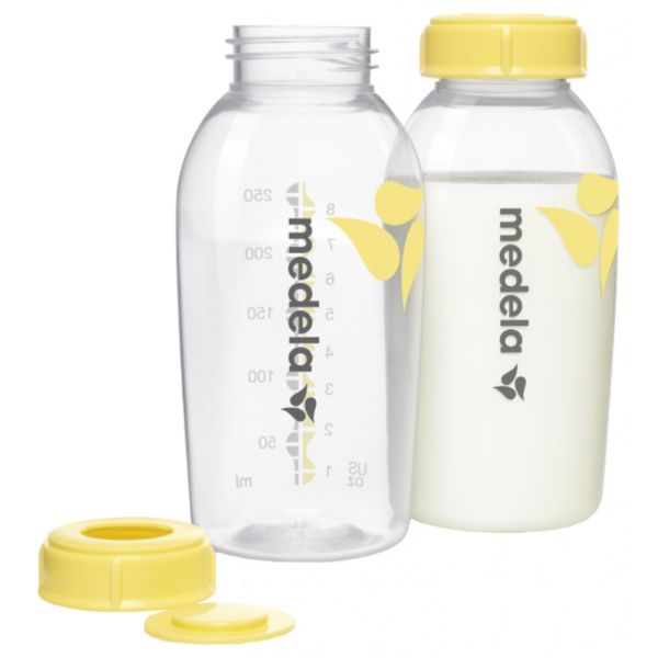 Lot de 2 Biberons de recueil 250 ml