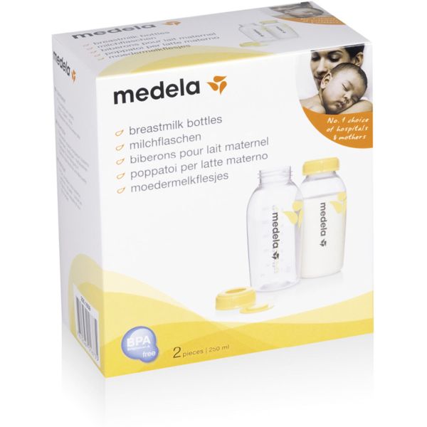 Lot de 2 Biberons de recueil 250 ml