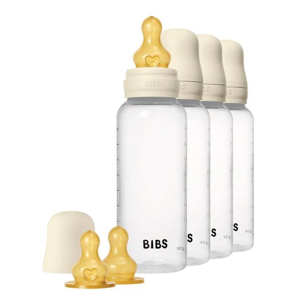 lot de 4 biberons bébé anti-colique 270 ml Ivoire