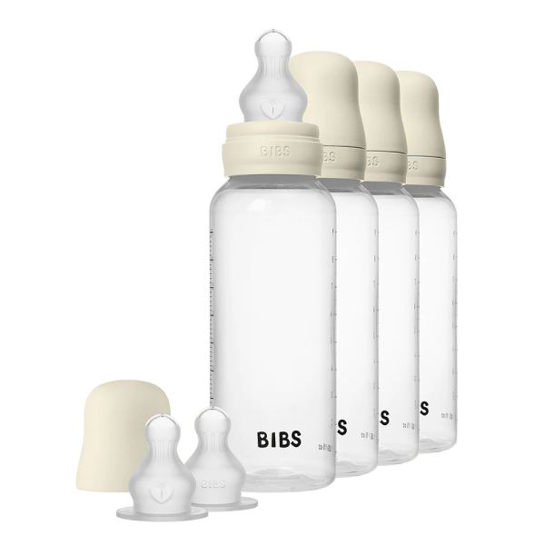 lot de 4 biberons bébé anti-colique 270 ml Ivoire