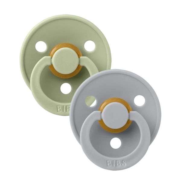 Pack de 2 sucettes physiologiques Latex Pacifier Taille 3 -  Sage / cloud