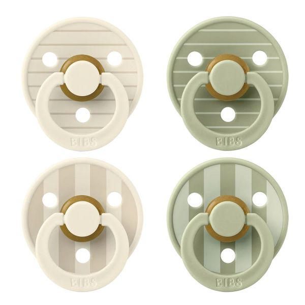 Lot de 4 sucettes physiologiques bébé taille 1 - Vanille / sauge