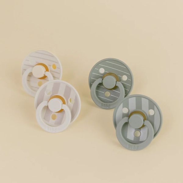Lot de 4 sucettes physiologiques bébé taille 2 - Vanille / sauge