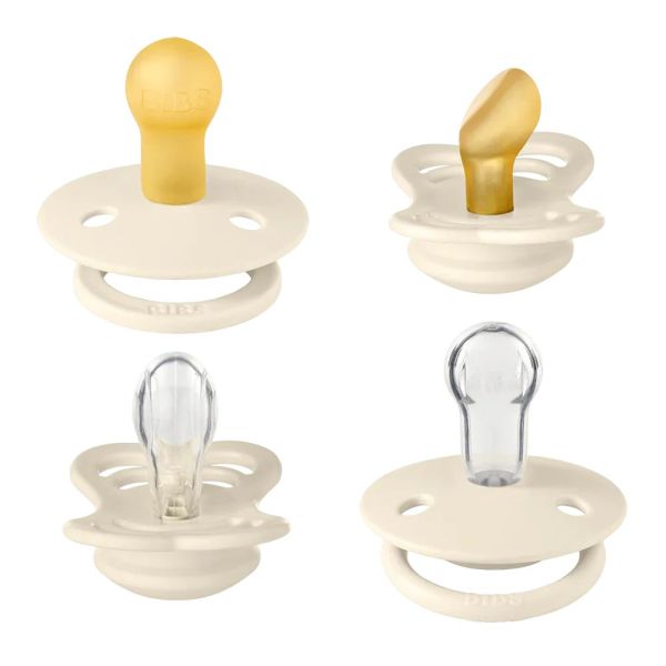 Pack de 4 sucettes Try-It ivoire