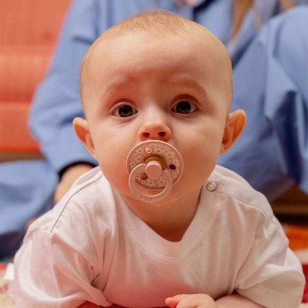 Pack de 2 sucettes Colour Caoutchouc Jasmine 0-6 mois Blush Mix