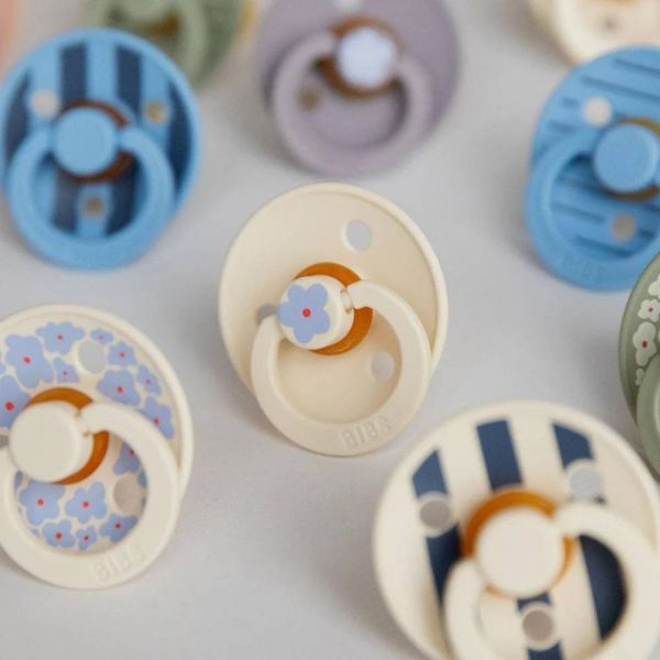 Pack de 2 sucettes Colour Caoutchouc Jasmine 0-6 mois Ivory Mix