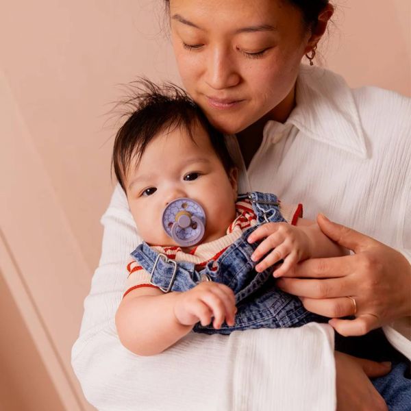 Pack de 2 sucettes Colour Caoutchouc Jasmine 6 mois+ Fossil Grey