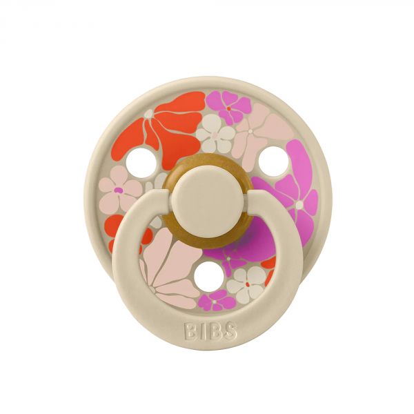 Pack de 2 sucettes Colour Caoutchouc 0-6 mois Morning Bloom Vanilla Mix