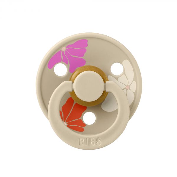 Pack de 2 sucettes Colour Caoutchouc 0-6 mois Morning Bloom Vanilla Mix
