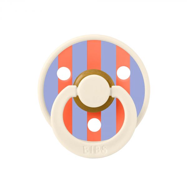 Pack de 2 sucettes Colour Caoutchouc 0-6 mois Pin Ivory Hush Mix