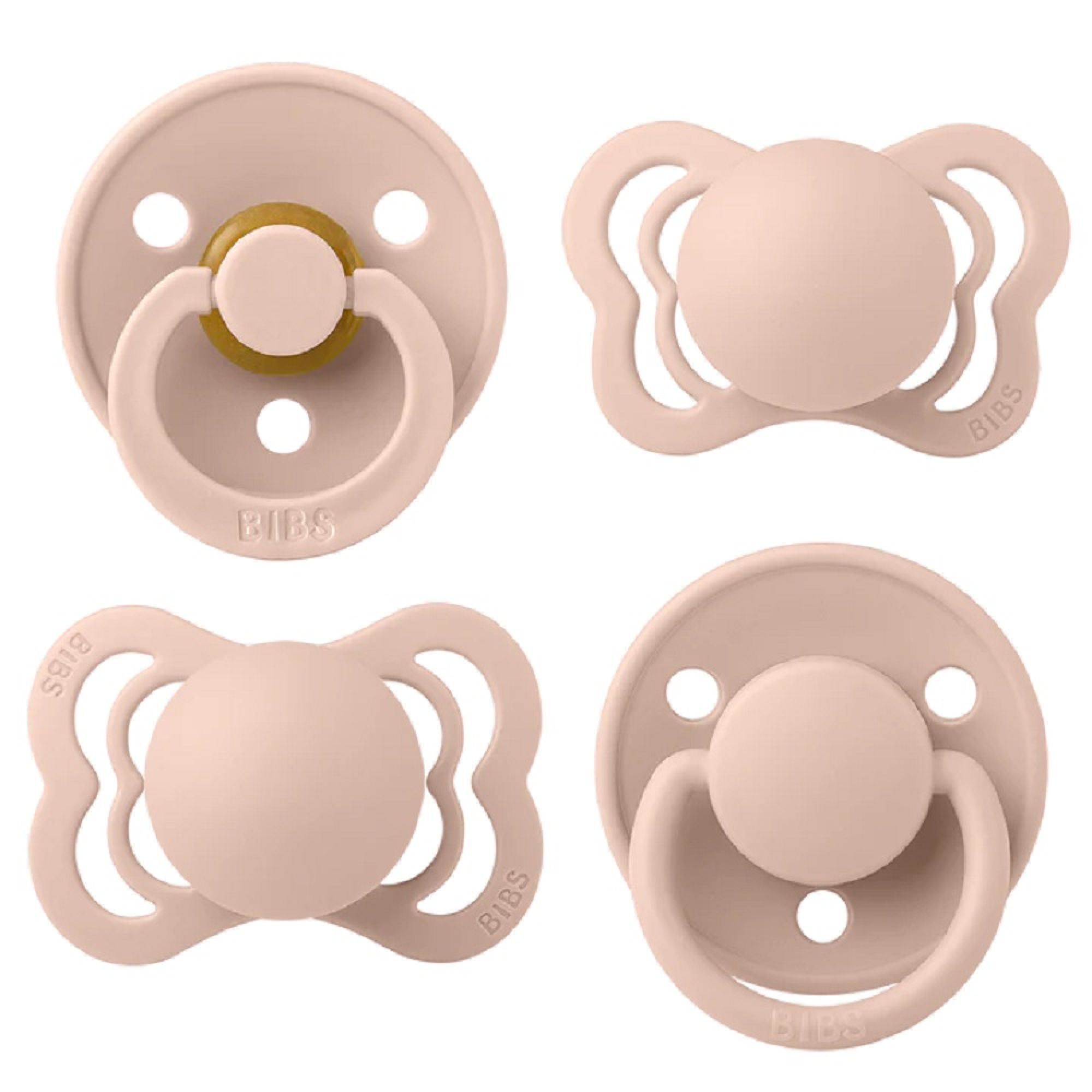 Pack de 4 sucettes Try-It Blush - Made in Bébé