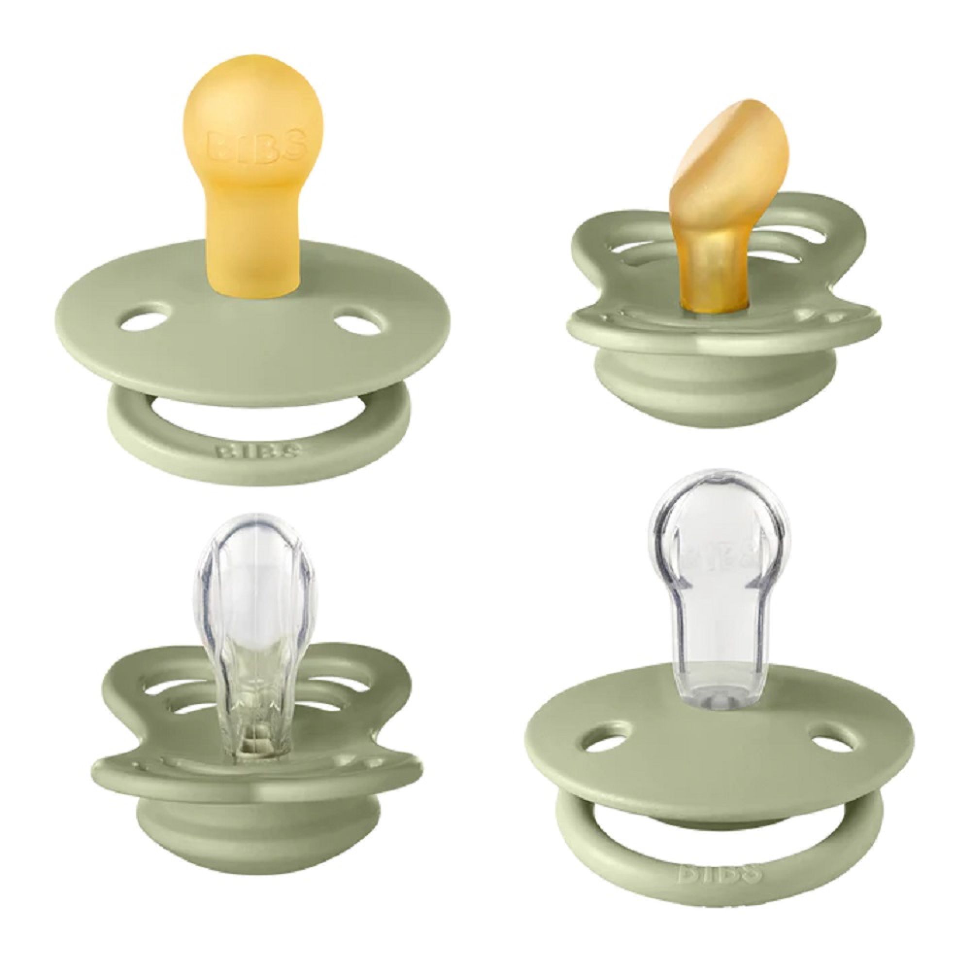 lot de 5 anneaux silicone tons verts