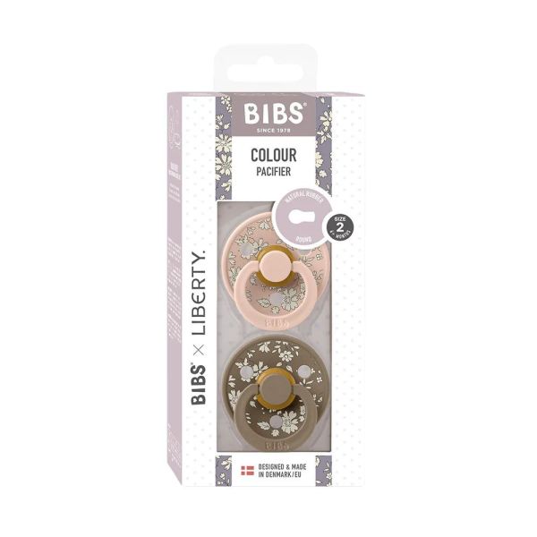 Pack de 2 sucettes Colour Liberty 0-6 mois Blush mix