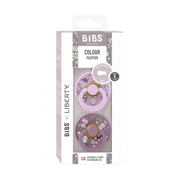 Pack de 2 sucettes Colour Liberty 0-6 mois Violet mix