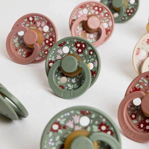 Pack de 2 sucettes Colour Liberty 0-6 mois Beige et vert