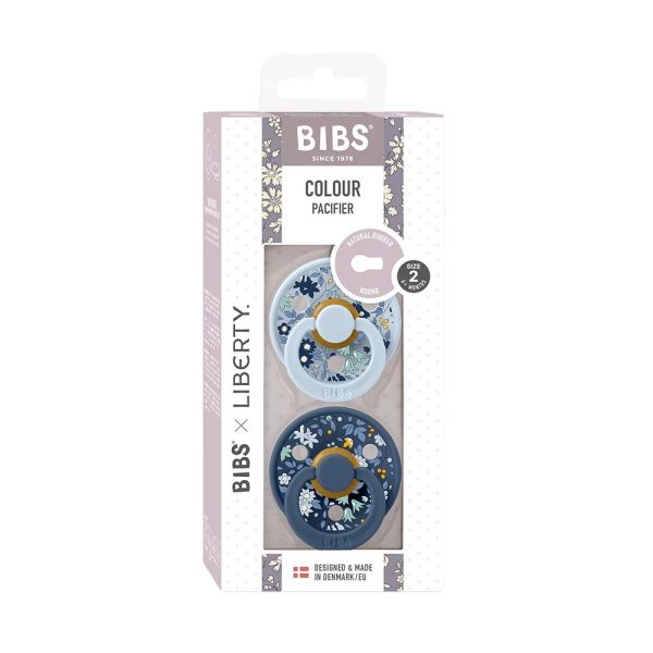 Pack de 2 sucettes silicone Colour Liberty 0-6 mois