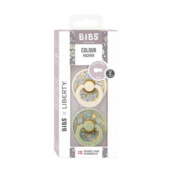 Pack de 2 sucettes Colour Liberty 0-6 mois Eloise Sauge mix