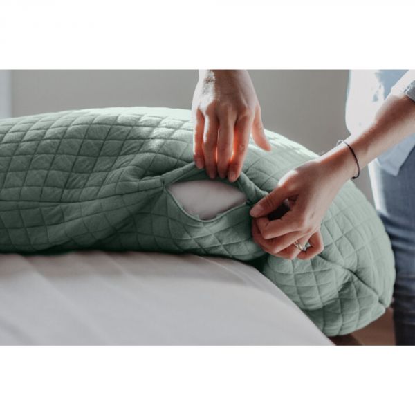 Coussin d'allaitement Big Flopsy Fleur de coton Vert Sauge