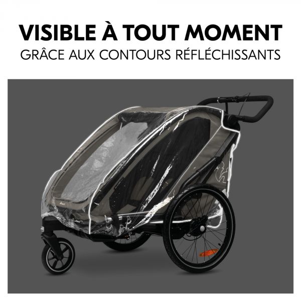 Habillage pluie pour remorque à vélo Bike N Walk