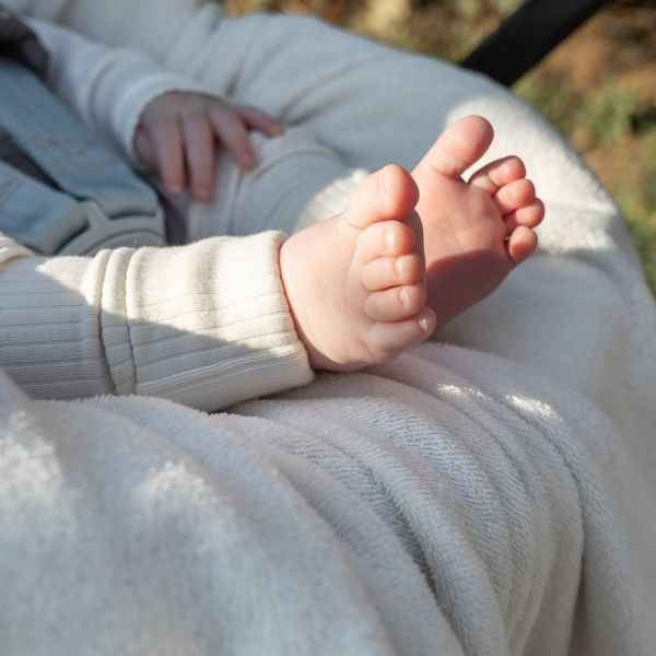 Nid d'ange biside en jersey Heidi opalin