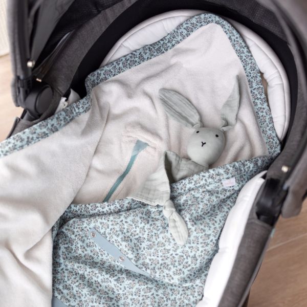 Nid d'ange biside en jersey Heidi opalin