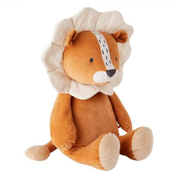 Peluche Babou géante en Veloudoux caramel