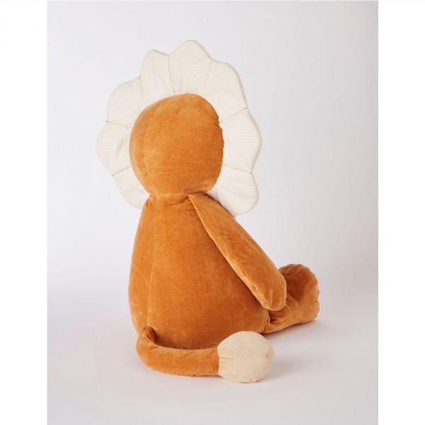 Peluche Babou géante en Veloudoux caramel