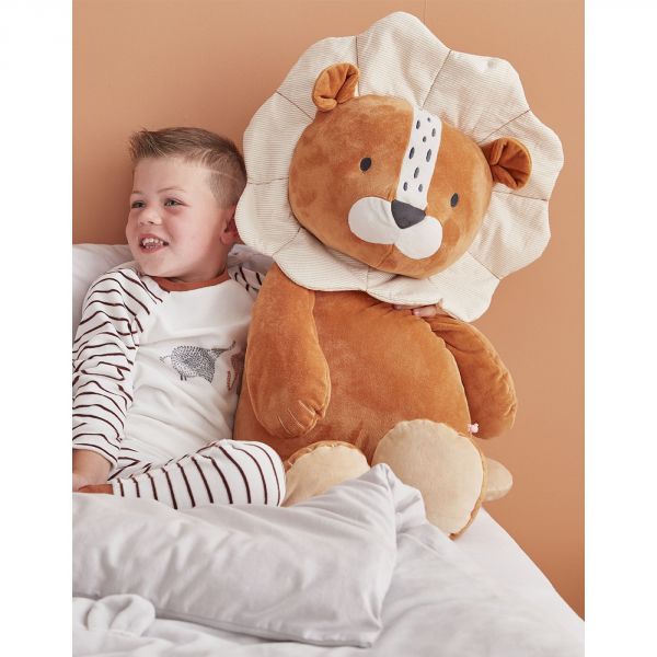 Peluche Babou géante en Veloudoux caramel