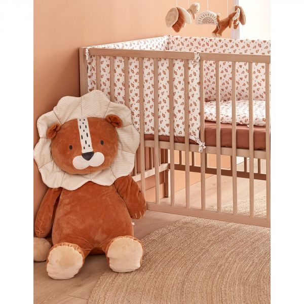 Peluche Babou géante en Veloudoux caramel