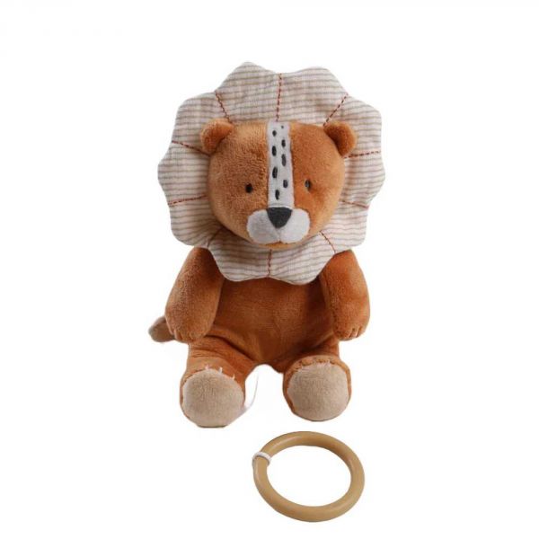 Peluche Babou mini musicale en Veloudoux caramel