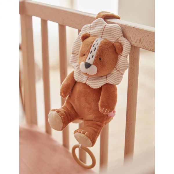 Peluche Babou mini musicale en Veloudoux caramel