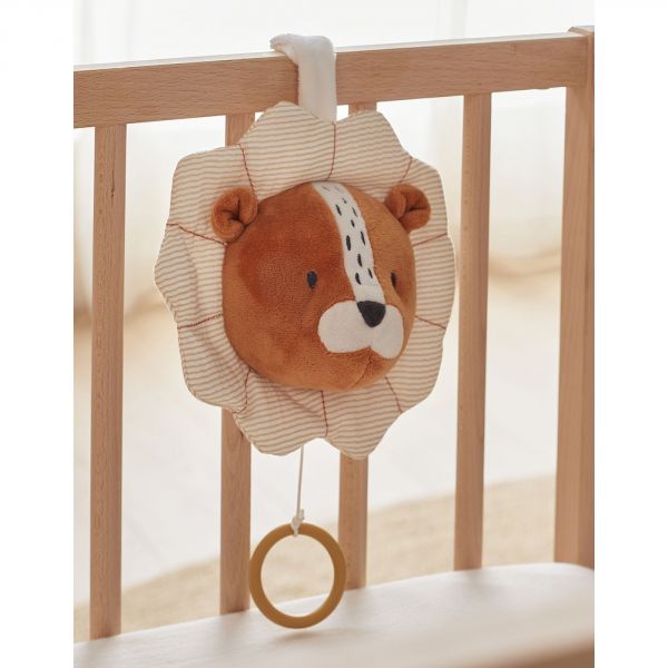 Peluche musicale Babou en Veloudoux caramel