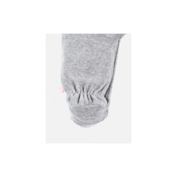Pyjama 1 pièce Babou en velours gris