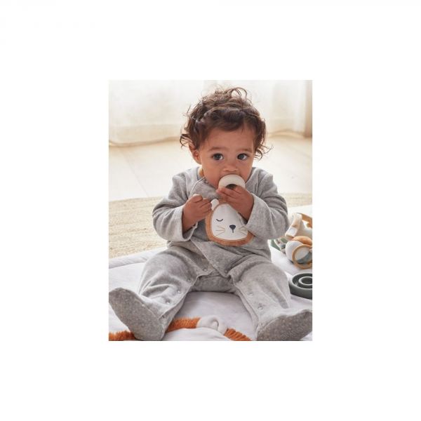 Pyjama 1 pièce Babou en velours gris