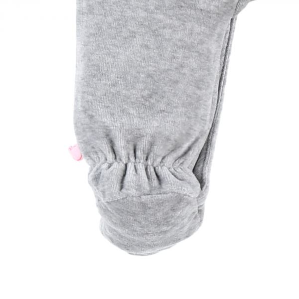 Pyjama bébé velours Babou et Kendi gris 12 mois