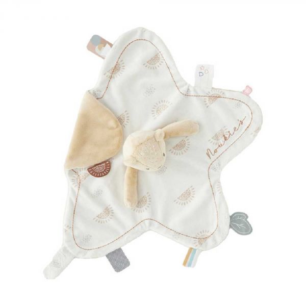 Doudou marionnette Kendi en Veloudoux beige